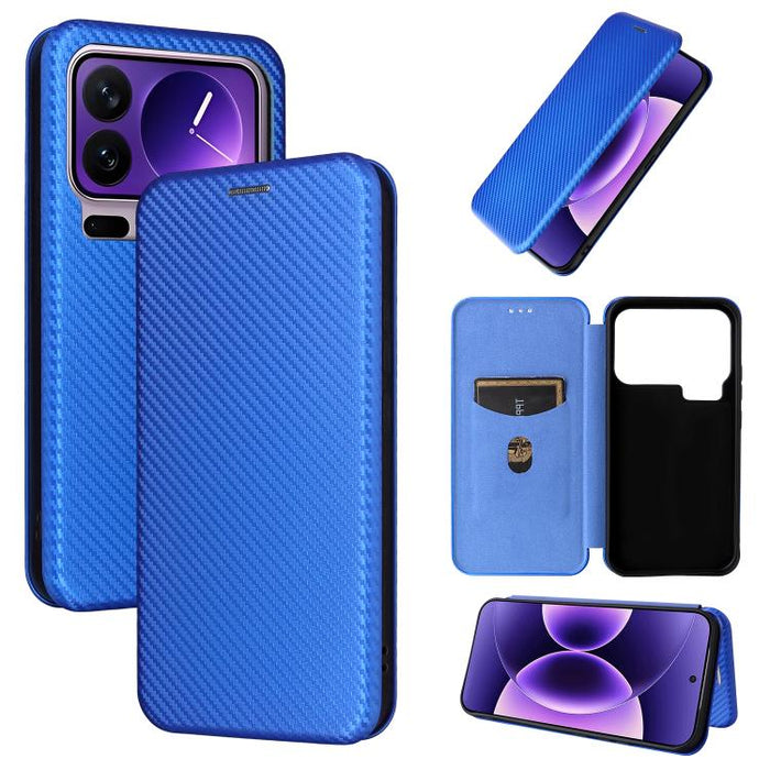 Funda de cuero con tapa para teléfono con textura de fibra de carbono, For Xiaomi 17T Pro 5G, For Xiaomi 17T 5G, For Xiaomi 17 Ultra, For Xiaomi 17 Pro Max, For Xiaomi 17 Pro, For Xiaomi 17, For Xiaomi Poco F7 5G Global, For Xiaomi 15 Ultra            ...