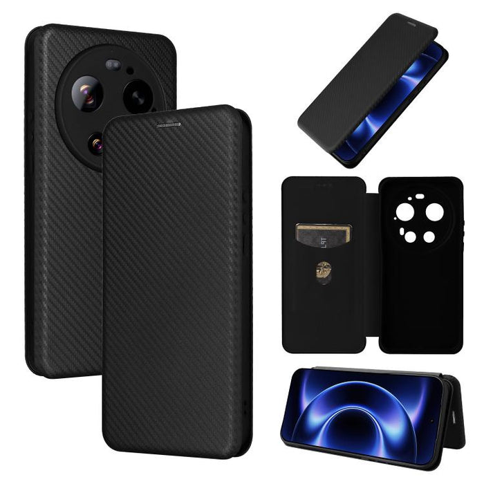 Funda de cuero con tapa para teléfono con textura de fibra de carbono, For Xiaomi 17T Pro 5G, For Xiaomi 17T 5G, For Xiaomi 17 Ultra, For Xiaomi 17 Pro Max, For Xiaomi 17 Pro, For Xiaomi 17, For Xiaomi Poco F7 5G Global, For Xiaomi 15 Ultra            ...
