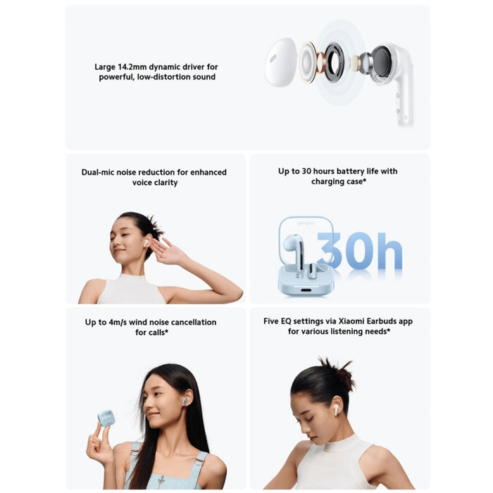 Auriculares intrauditivos inalámbricos originales Xiaomi Redmi Buds 6 Active BT5.4