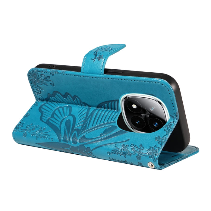 Funda de cuero para teléfono con relieve de mariposa de cola de golondrina, For Redmi Note 14 Pro / 14 Pro+ 5G, For Redmi 14C 4G