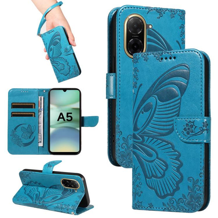 Funda de cuero para teléfono con relieve de mariposa de cola de golondrina, For Redmi K90 Pro Max/Poco F8 Ultra, For Redmi K90/Poco F8 Pro, For Redmi 15C 5G / 4G EU 173mm, For Redmi 15 5G Global / 15 4G SEA 169.5mm, For Redmi 15 5G / 4G EU 171mm       ...