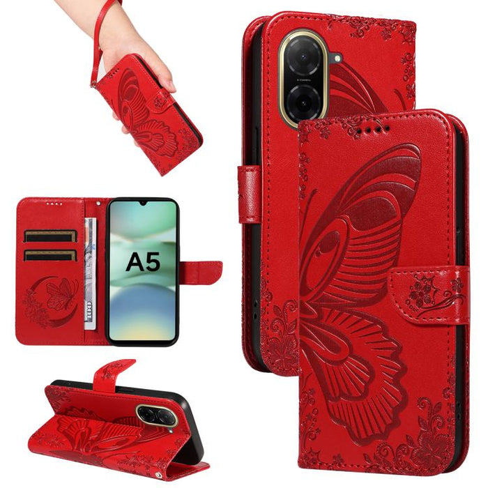 Funda de cuero para teléfono con relieve de mariposa de cola de golondrina, For Redmi K90 Pro Max/Poco F8 Ultra, For Redmi K90/Poco F8 Pro, For Redmi 15C 5G / 4G EU 173mm, For Redmi 15 5G Global / 15 4G SEA 169.5mm, For Redmi 15 5G / 4G EU 171mm       ...