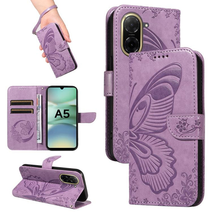 Funda de cuero para teléfono con relieve de mariposa de cola de golondrina, For Redmi K90 Pro Max/Poco F8 Ultra, For Redmi K90/Poco F8 Pro, For Redmi 15C 5G / 4G EU 173mm, For Redmi 15 5G Global / 15 4G SEA 169.5mm, For Redmi 15 5G / 4G EU 171mm       ...