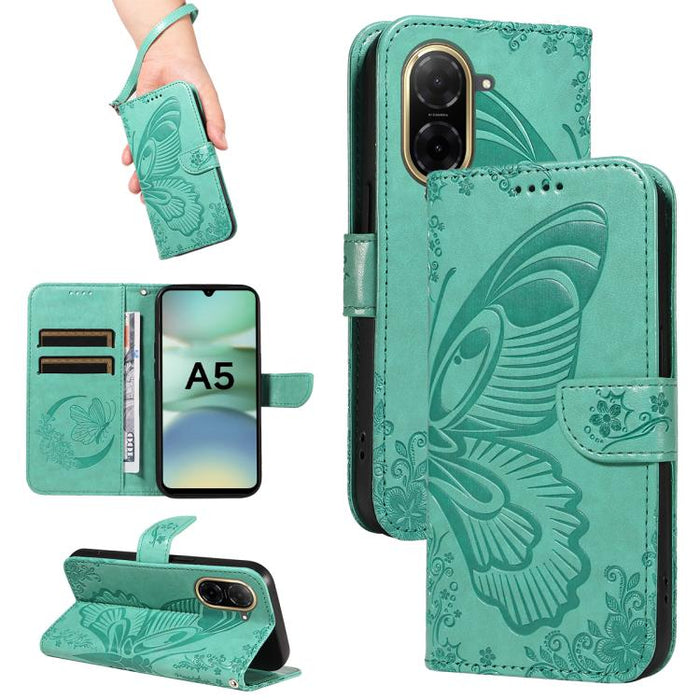 Funda de cuero para teléfono con relieve de mariposa de cola de golondrina, For Redmi K90 Pro Max/Poco F8 Ultra, For Redmi K90/Poco F8 Pro, For Redmi 15C 5G / 4G EU 173mm, For Redmi 15 5G Global / 15 4G SEA 169.5mm, For Redmi 15 5G / 4G EU 171mm       ...