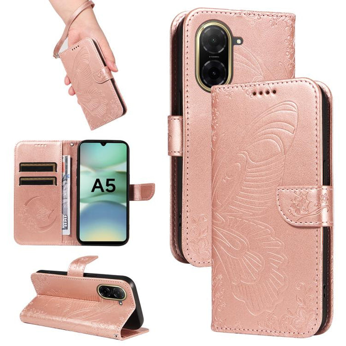 Funda de cuero para teléfono con relieve de mariposa de cola de golondrina, For Redmi K90 Pro Max/Poco F8 Ultra, For Redmi K90/Poco F8 Pro, For Redmi 15C 5G / 4G EU 173mm, For Redmi 15 5G Global / 15 4G SEA 169.5mm, For Redmi 15 5G / 4G EU 171mm       ...