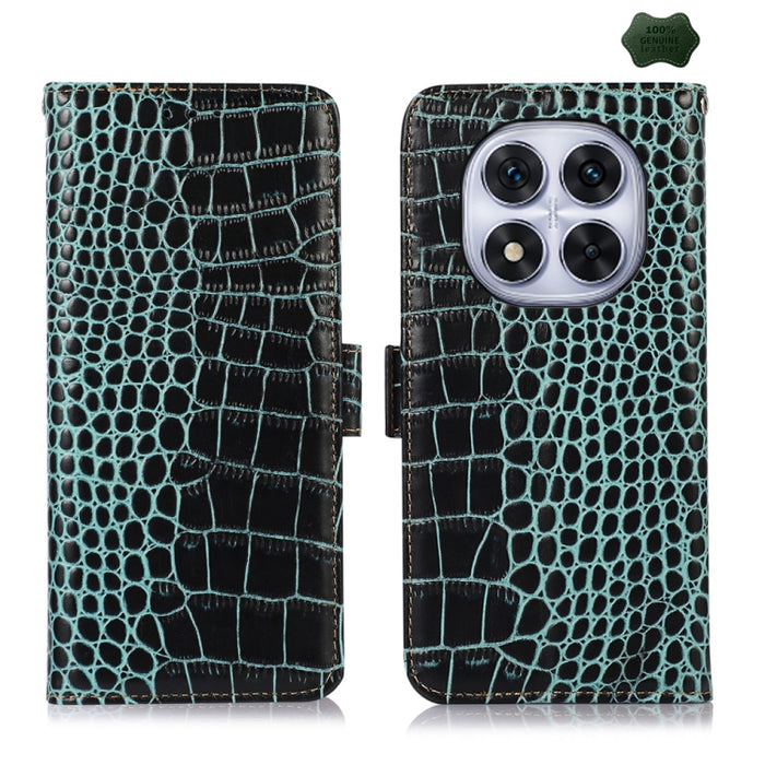Funda para teléfono con capa superior de piel de vaca y efecto cocodrilo, For Redmi A7 Pro 171mm / Poco C85x 5G, For Redmi Turbo 5 Max / Poco X8 Pro Max, For Redmi Turbo 5 5G / Poco X8 Pro 5G, For Redmi Note 15 Pro+ 5G Global 163.3                     ...