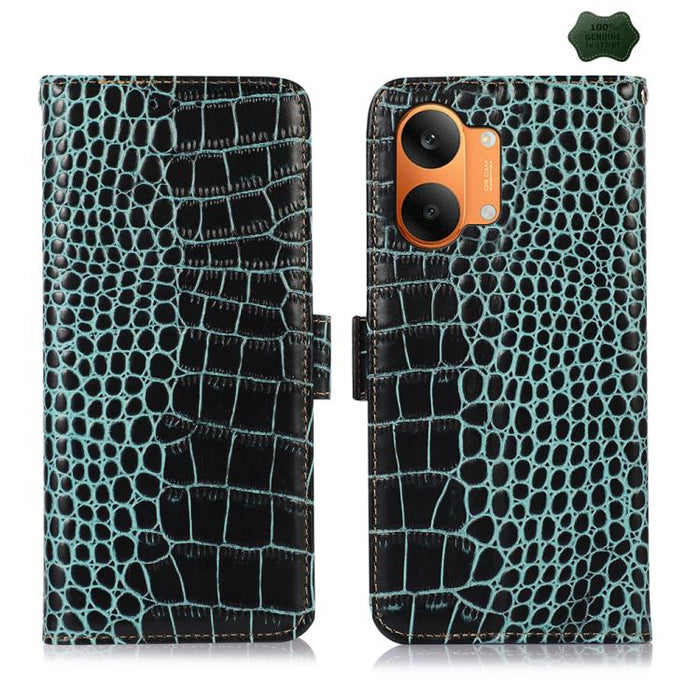 Funda para teléfono con capa superior de piel de vaca y efecto cocodrilo, For Redmi A7 Pro 171mm / Poco C85x 5G, For Redmi Turbo 5 Max / Poco X8 Pro Max, For Redmi Turbo 5 5G / Poco X8 Pro 5G, For Redmi Note 15 Pro+ 5G Global 163.3                     ...