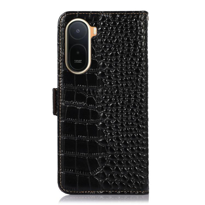 Funda para teléfono con capa superior de piel de vaca y efecto cocodrilo, For Redmi A7 Pro 171mm / Poco C85x 5G, For Redmi Turbo 5 Max / Poco X8 Pro Max, For Redmi Turbo 5 5G / Poco X8 Pro 5G, For Redmi Note 15 Pro+ 5G Global 163.3                     ...