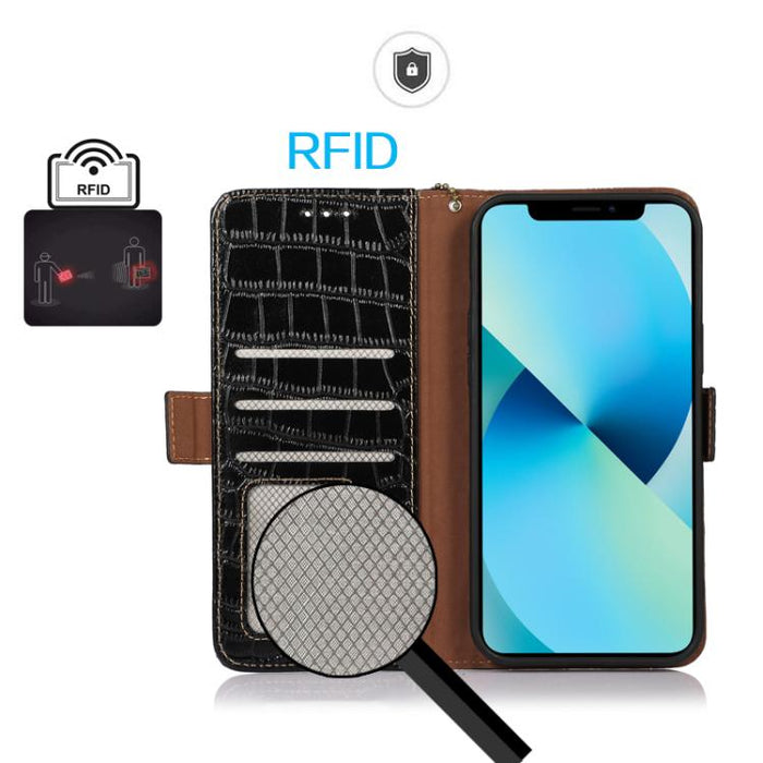 Funda para teléfono con capa superior de piel de vaca y efecto cocodrilo, For Redmi A7 Pro 171mm / Poco C85x 5G, For Redmi Turbo 5 Max / Poco X8 Pro Max, For Redmi Turbo 5 5G / Poco X8 Pro 5G, For Redmi Note 15 Pro+ 5G Global 163.3                     ...