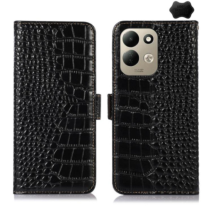 Funda para teléfono con capa superior de piel de vaca y efecto cocodrilo, For Redmi A7 Pro 171mm / Poco C85x 5G, For Redmi Turbo 5 Max / Poco X8 Pro Max, For Redmi Turbo 5 5G / Poco X8 Pro 5G, For Redmi Note 15 Pro+ 5G Global 163.3                     ...