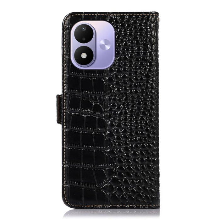 Funda para teléfono con capa superior de piel de vaca y efecto cocodrilo, For Redmi A7 Pro 171mm / Poco C85x 5G, For Redmi Turbo 5 Max / Poco X8 Pro Max, For Redmi Turbo 5 5G / Poco X8 Pro 5G, For Redmi Note 15 Pro+ 5G Global 163.3                     ...