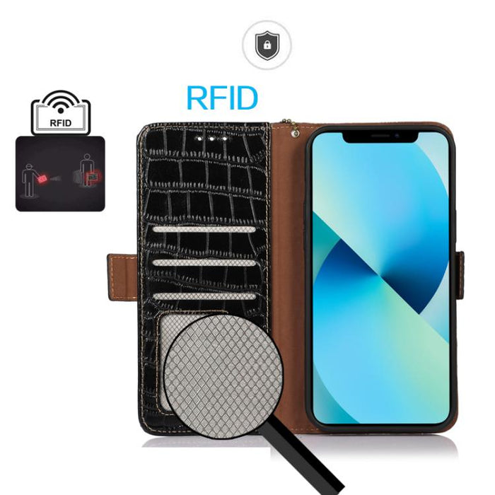 Funda para teléfono con capa superior de piel de vaca y efecto cocodrilo, For Redmi A7 Pro 171mm / Poco C85x 5G, For Redmi Turbo 5 Max / Poco X8 Pro Max, For Redmi Turbo 5 5G / Poco X8 Pro 5G, For Redmi Note 15 Pro+ 5G Global 163.3                     ...