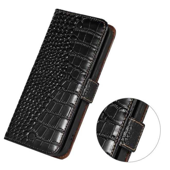 Funda para teléfono con capa superior de piel de vaca y efecto cocodrilo, For Redmi A7 Pro 171mm / Poco C85x 5G, For Redmi Turbo 5 Max / Poco X8 Pro Max, For Redmi Turbo 5 5G / Poco X8 Pro 5G, For Redmi Note 15 Pro+ 5G Global 163.3                     ...