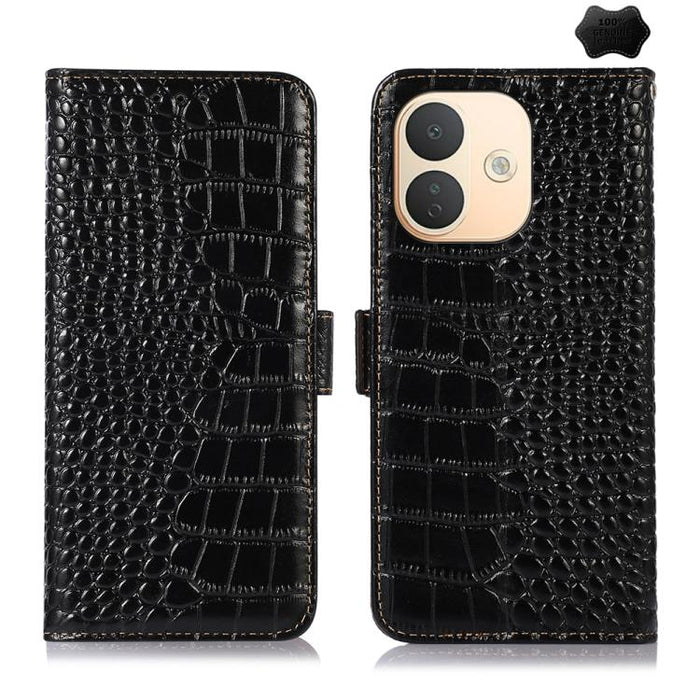 Funda para teléfono con capa superior de piel de vaca y efecto cocodrilo, For Redmi A7 Pro 171mm / Poco C85x 5G, For Redmi Turbo 5 Max / Poco X8 Pro Max, For Redmi Turbo 5 5G / Poco X8 Pro 5G, For Redmi Note 15 Pro+ 5G Global 163.3                     ...