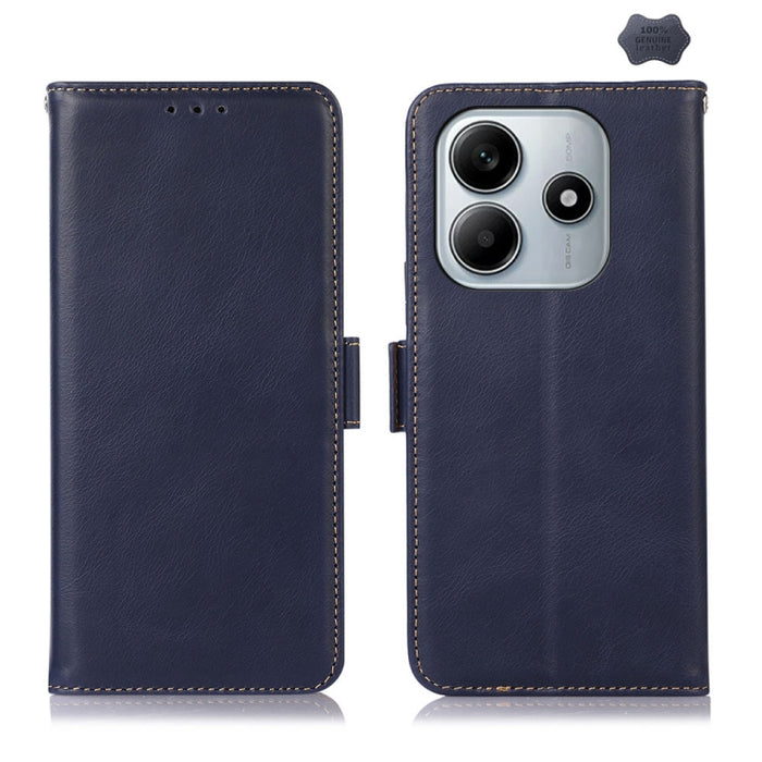Funda para teléfono RFID de cuero genuino con textura de caballo loco magnético, For Redmi A7 Pro 171mm / Poco C85x 5G, For Redmi Turbo 5 Max / Poco X8 Pro Max, For Redmi Turbo 5 5G / Poco X8 Pro 5G, For Redmi Note 15 Pro+ 5G Global 163.3mm            ...