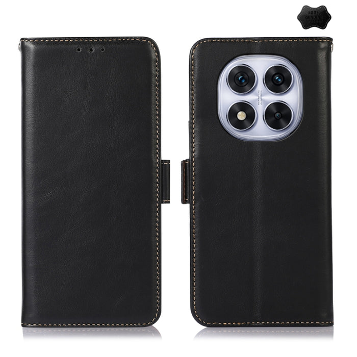Funda para teléfono RFID de cuero genuino con textura de caballo loco magnético, For Redmi A7 Pro 171mm / Poco C85x 5G, For Redmi Turbo 5 Max / Poco X8 Pro Max, For Redmi Turbo 5 5G / Poco X8 Pro 5G, For Redmi Note 15 Pro+ 5G Global 163.3mm            ...