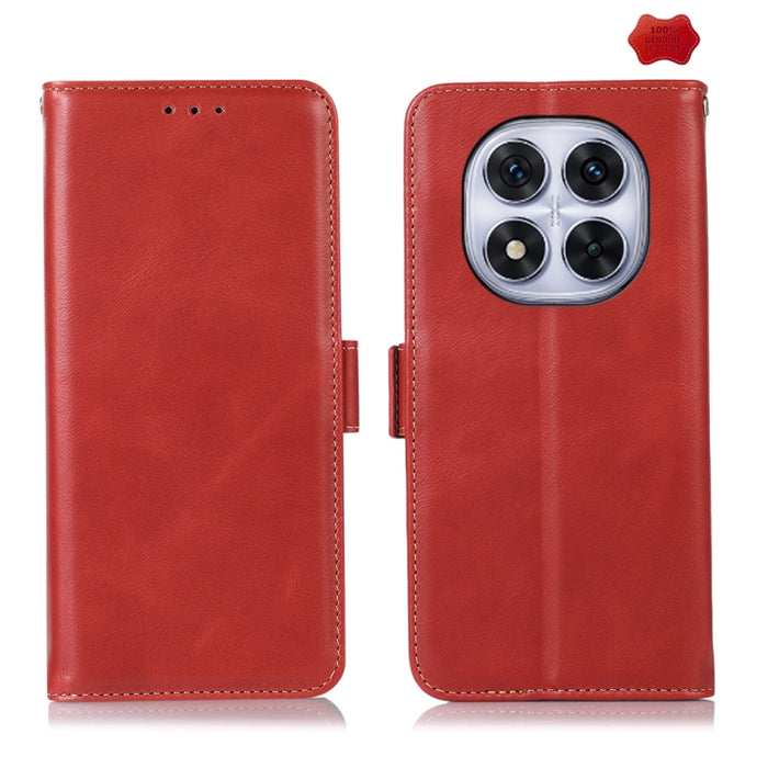 Funda para teléfono RFID de cuero genuino con textura de caballo loco magnético, For Redmi A7 Pro 171mm / Poco C85x 5G, For Redmi Turbo 5 Max / Poco X8 Pro Max, For Redmi Turbo 5 5G / Poco X8 Pro 5G, For Redmi Note 15 Pro+ 5G Global 163.3mm            ...