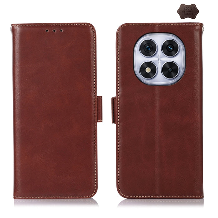 Funda para teléfono RFID de cuero genuino con textura de caballo loco magnético, For Redmi A7 Pro 171mm / Poco C85x 5G, For Redmi Turbo 5 Max / Poco X8 Pro Max, For Redmi Turbo 5 5G / Poco X8 Pro 5G, For Redmi Note 15 Pro+ 5G Global 163.3mm            ...