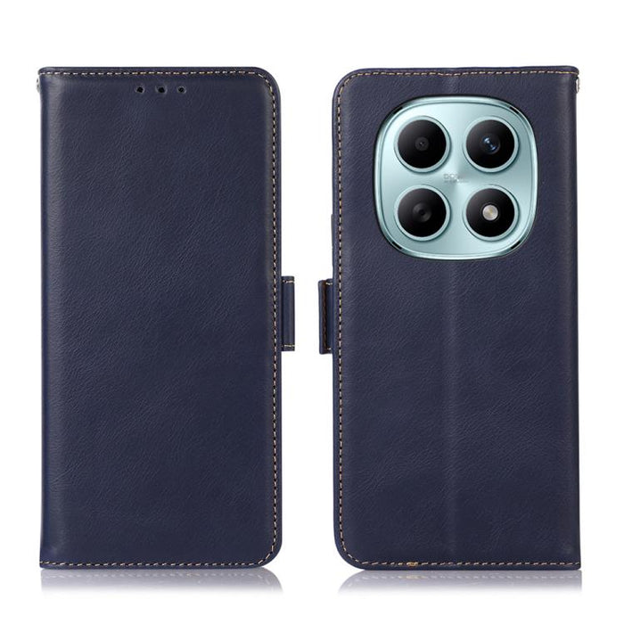 Funda para teléfono RFID de cuero genuino con textura de caballo loco magnético, For Redmi A7 Pro 171mm / Poco C85x 5G, For Redmi Turbo 5 Max / Poco X8 Pro Max, For Redmi Turbo 5 5G / Poco X8 Pro 5G, For Redmi Note 15 Pro+ 5G Global 163.3mm            ...