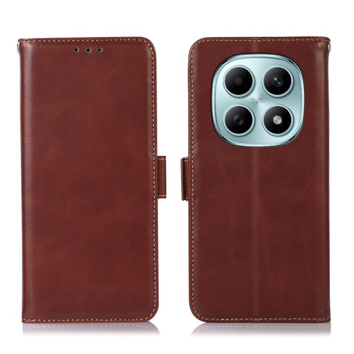 Funda para teléfono RFID de cuero genuino con textura de caballo loco magnético, For Redmi A7 Pro 171mm / Poco C85x 5G, For Redmi Turbo 5 Max / Poco X8 Pro Max, For Redmi Turbo 5 5G / Poco X8 Pro 5G, For Redmi Note 15 Pro+ 5G Global 163.3mm            ...