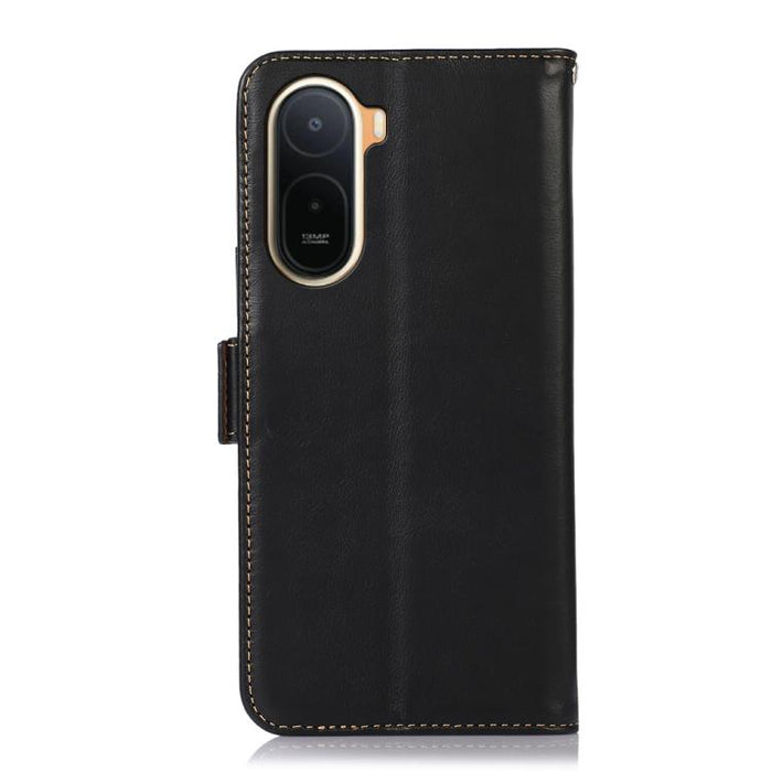 Funda para teléfono RFID de cuero genuino con textura de caballo loco magnético, For Redmi A7 Pro 171mm / Poco C85x 5G, For Redmi Turbo 5 Max / Poco X8 Pro Max, For Redmi Turbo 5 5G / Poco X8 Pro 5G, For Redmi Note 15 Pro+ 5G Global 163.3mm            ...