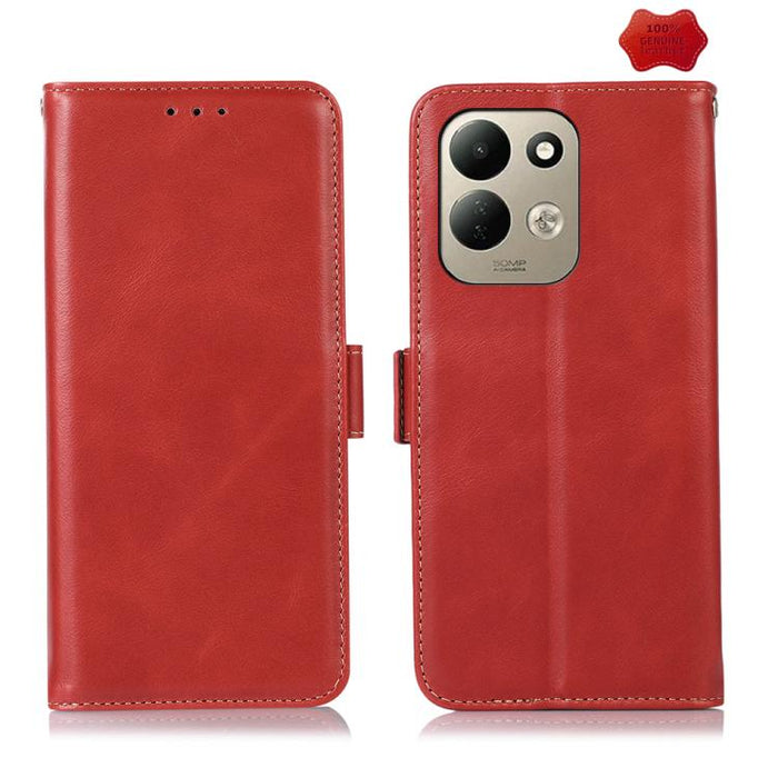 Funda para teléfono RFID de cuero genuino con textura de caballo loco magnético, For Redmi A7 Pro 171mm / Poco C85x 5G, For Redmi Turbo 5 Max / Poco X8 Pro Max, For Redmi Turbo 5 5G / Poco X8 Pro 5G, For Redmi Note 15 Pro+ 5G Global 163.3mm            ...