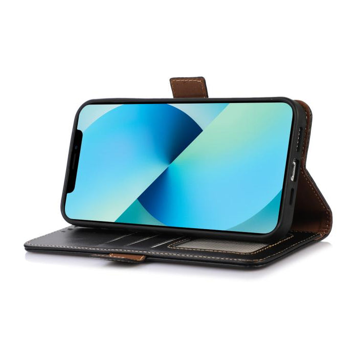 Funda para teléfono RFID de cuero genuino con textura de caballo loco magnético, For Redmi A7 Pro 171mm / Poco C85x 5G, For Redmi Turbo 5 Max / Poco X8 Pro Max, For Redmi Turbo 5 5G / Poco X8 Pro 5G, For Redmi Note 15 Pro+ 5G Global 163.3mm            ...