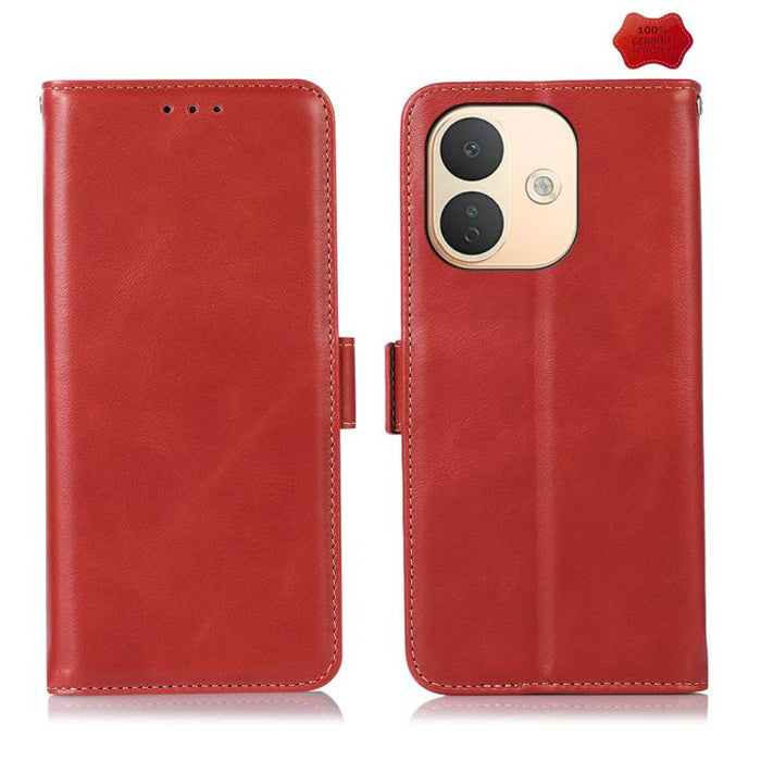 Funda para teléfono RFID de cuero genuino con textura de caballo loco magnético, For Redmi A7 Pro 171mm / Poco C85x 5G, For Redmi Turbo 5 Max / Poco X8 Pro Max, For Redmi Turbo 5 5G / Poco X8 Pro 5G, For Redmi Note 15 Pro+ 5G Global 163.3mm            ...