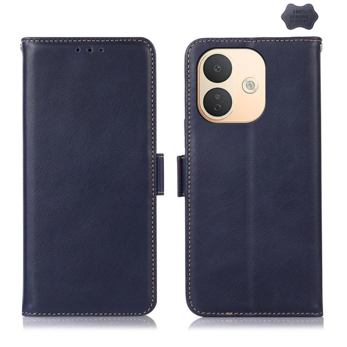Funda para teléfono RFID de cuero genuino con textura de caballo loco magnético, For Redmi A7 Pro 171mm / Poco C85x 5G, For Redmi Turbo 5 Max / Poco X8 Pro Max, For Redmi Turbo 5 5G / Poco X8 Pro 5G, For Redmi Note 15 Pro+ 5G Global 163.3mm            ...