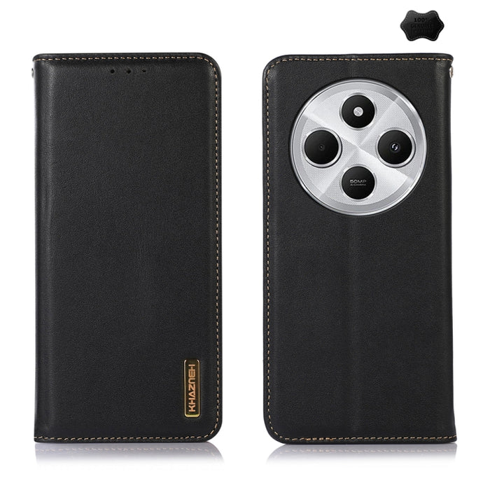 Funda para teléfono con capa superior de piel de vaca Nappa de KHAZNEH, For Redmi A7 Pro 171mm / Poco C85x 5G, For Redmi Turbo 5 Max / Poco X8 Pro Max, For Redmi Turbo 5 5G / Poco X8 Pro 5G, For Redmi Note 15 Pro+ 5G Global 163.3mm                     ...