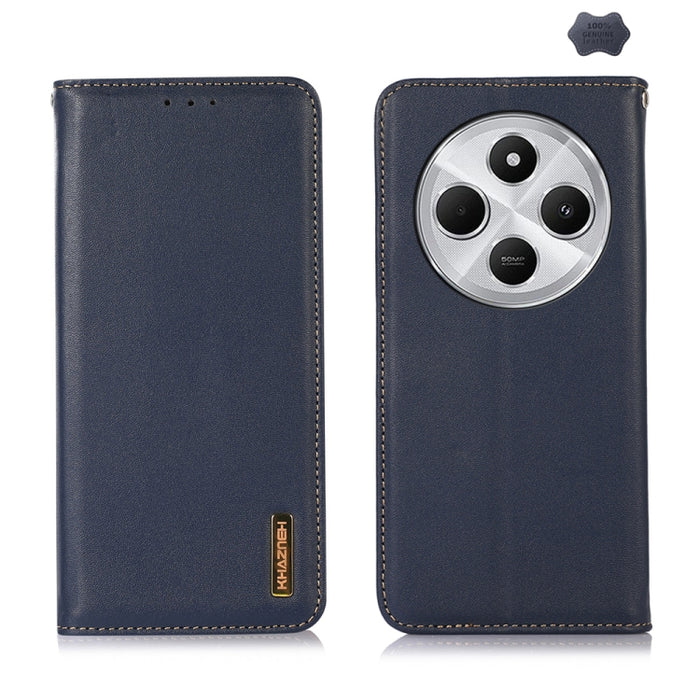 Funda para teléfono con capa superior de piel de vaca Nappa de KHAZNEH, For Redmi A7 Pro 171mm / Poco C85x 5G, For Redmi Turbo 5 Max / Poco X8 Pro Max, For Redmi Turbo 5 5G / Poco X8 Pro 5G, For Redmi Note 15 Pro+ 5G Global 163.3mm                     ...