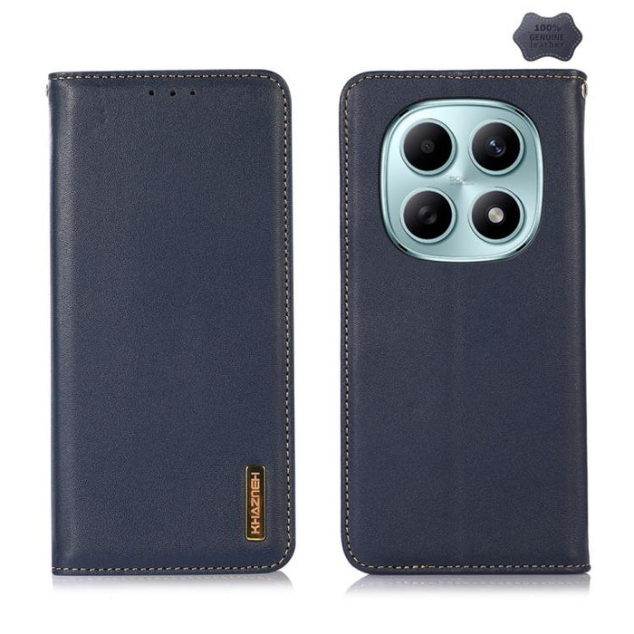 Funda para teléfono con capa superior de piel de vaca Nappa de KHAZNEH, For Redmi A7 Pro 171mm / Poco C85x 5G, For Redmi Turbo 5 Max / Poco X8 Pro Max, For Redmi Turbo 5 5G / Poco X8 Pro 5G, For Redmi Note 15 Pro+ 5G Global 163.3mm                     ...