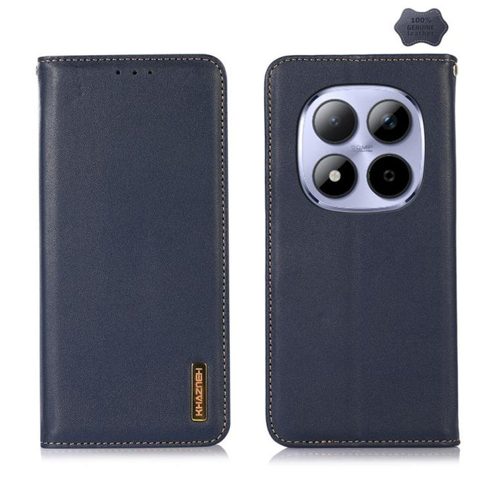 Funda para teléfono con capa superior de piel de vaca Nappa de KHAZNEH, For Redmi A7 Pro 171mm / Poco C85x 5G, For Redmi Turbo 5 Max / Poco X8 Pro Max, For Redmi Turbo 5 5G / Poco X8 Pro 5G, For Redmi Note 15 Pro+ 5G Global 163.3mm                     ...