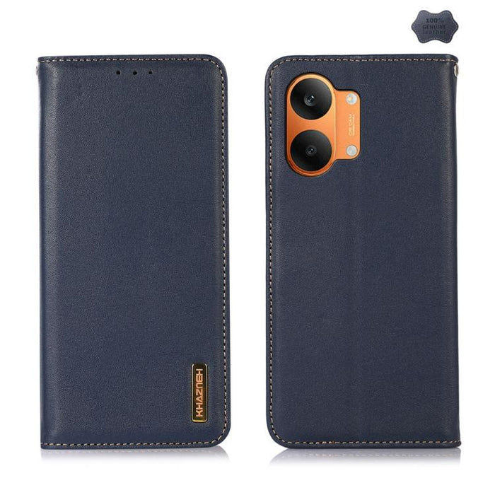 Funda para teléfono con capa superior de piel de vaca Nappa de KHAZNEH, For Redmi A7 Pro 171mm / Poco C85x 5G, For Redmi Turbo 5 Max / Poco X8 Pro Max, For Redmi Turbo 5 5G / Poco X8 Pro 5G, For Redmi Note 15 Pro+ 5G Global 163.3mm                     ...