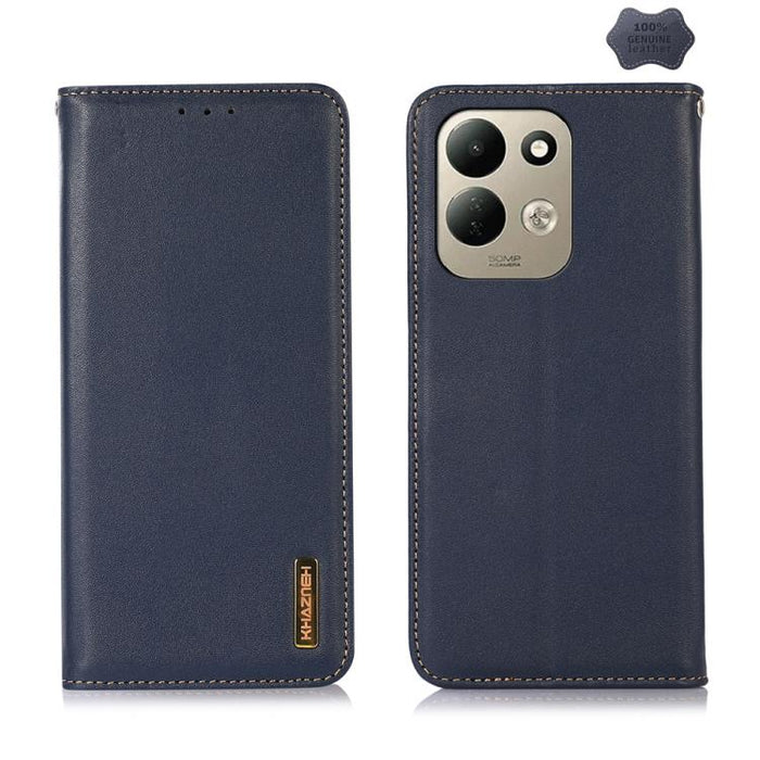 Funda para teléfono con capa superior de piel de vaca Nappa de KHAZNEH, For Redmi A7 Pro 171mm / Poco C85x 5G, For Redmi Turbo 5 Max / Poco X8 Pro Max, For Redmi Turbo 5 5G / Poco X8 Pro 5G, For Redmi Note 15 Pro+ 5G Global 163.3mm                     ...