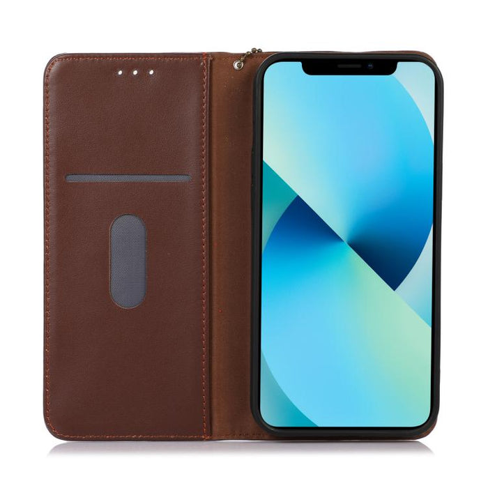 Funda para teléfono con capa superior de piel de vaca Nappa de KHAZNEH, For Redmi A7 Pro 171mm / Poco C85x 5G, For Redmi Turbo 5 Max / Poco X8 Pro Max, For Redmi Turbo 5 5G / Poco X8 Pro 5G, For Redmi Note 15 Pro+ 5G Global 163.3mm                     ...