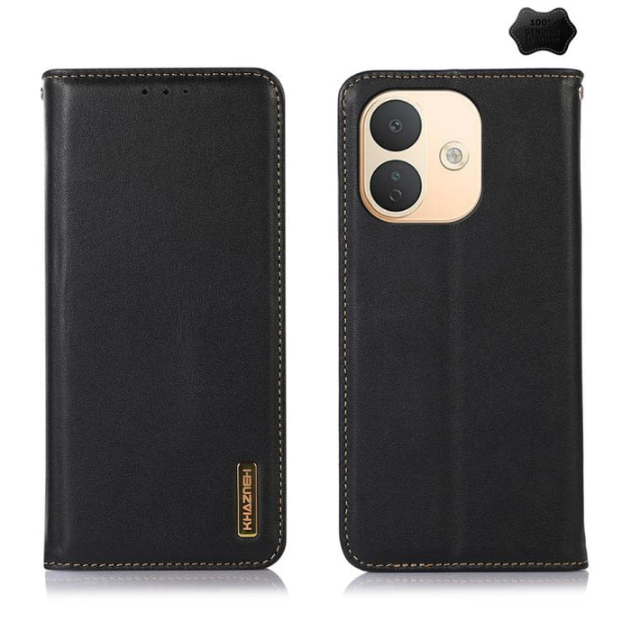 Funda para teléfono con capa superior de piel de vaca Nappa de KHAZNEH, For Redmi A7 Pro 171mm / Poco C85x 5G, For Redmi Turbo 5 Max / Poco X8 Pro Max, For Redmi Turbo 5 5G / Poco X8 Pro 5G, For Redmi Note 15 Pro+ 5G Global 163.3mm                     ...