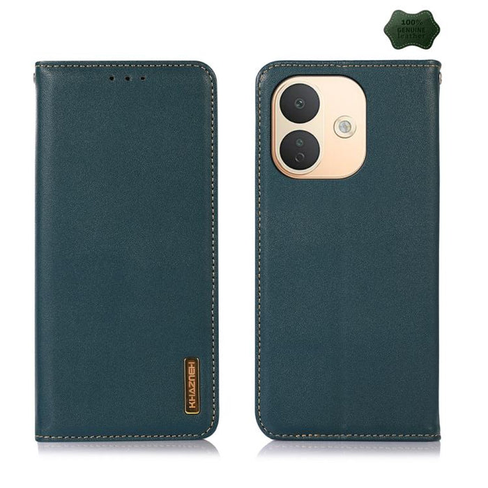 Funda para teléfono con capa superior de piel de vaca Nappa de KHAZNEH, For Redmi A7 Pro 171mm / Poco C85x 5G, For Redmi Turbo 5 Max / Poco X8 Pro Max, For Redmi Turbo 5 5G / Poco X8 Pro 5G, For Redmi Note 15 Pro+ 5G Global 163.3mm                     ...
