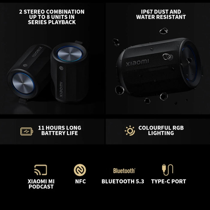 Minialtavoz Bluetooth Xiaomi compatible con conexión NFC