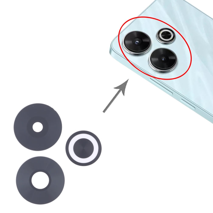 10 piezas de lentes para cámara trasera, For Xiaomi Redmi Note 13R, For Xiaomi Poco F6, For Xiaomi Redmi Turbo 3, For Xiaomi Poco M6 Pro 4G, For Xiaomi Poco X6 Neo, For Xiaomi Redmi Note 13 4G, For Xiaomi Poco X6 Pro, For Xiaomi Poco X6                ...