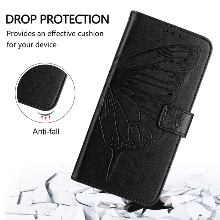 Funda de cuero para teléfono con diseño de mariposa en relieve, For Xiaomi 14T Pro, For Xiaomi 14T