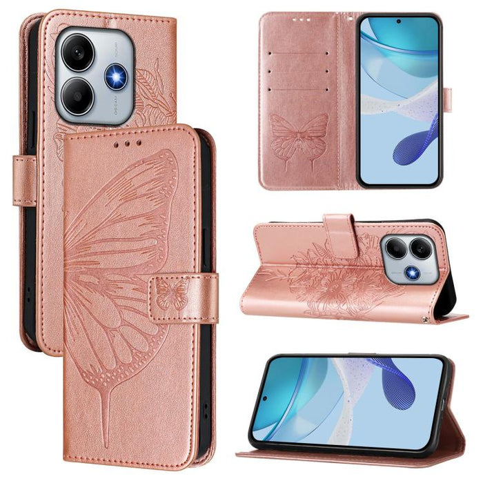 Funda de cuero para teléfono con diseño de mariposa en relieve, For Xiaomi 14T Pro, For Xiaomi 14T