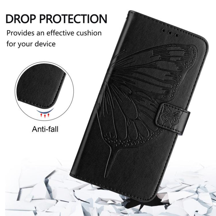 Funda de cuero para teléfono con diseño de mariposa en relieve, For Xiaomi 14T Pro, For Xiaomi 14T
