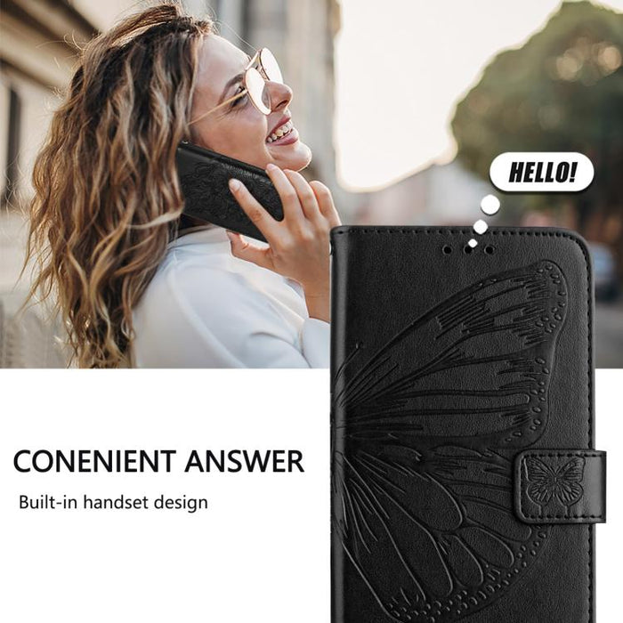 Funda de cuero para teléfono con diseño de mariposa en relieve, For Xiaomi 14T Pro, For Xiaomi 14T