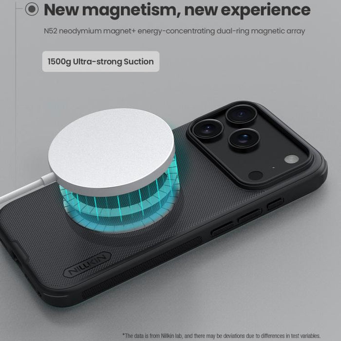 Funda magnética para teléfono Magsafe Frosted Shield Pro de NILLKIN, For iPhone 17e / 16e, For iPhone 17 Pro Max, For iPhone 17 Pro, For iPhone 17, For iPhone Air, For iPhone 16 Plus, For iPhone 16