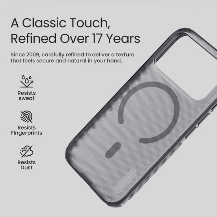 Funda magnética para teléfono Magsafe Frosted Shield Pro de NILLKIN, For iPhone 17e / 16e, For iPhone 17 Pro Max, For iPhone 17 Pro, For iPhone 17, For iPhone Air, For iPhone 16 Plus, For iPhone 16