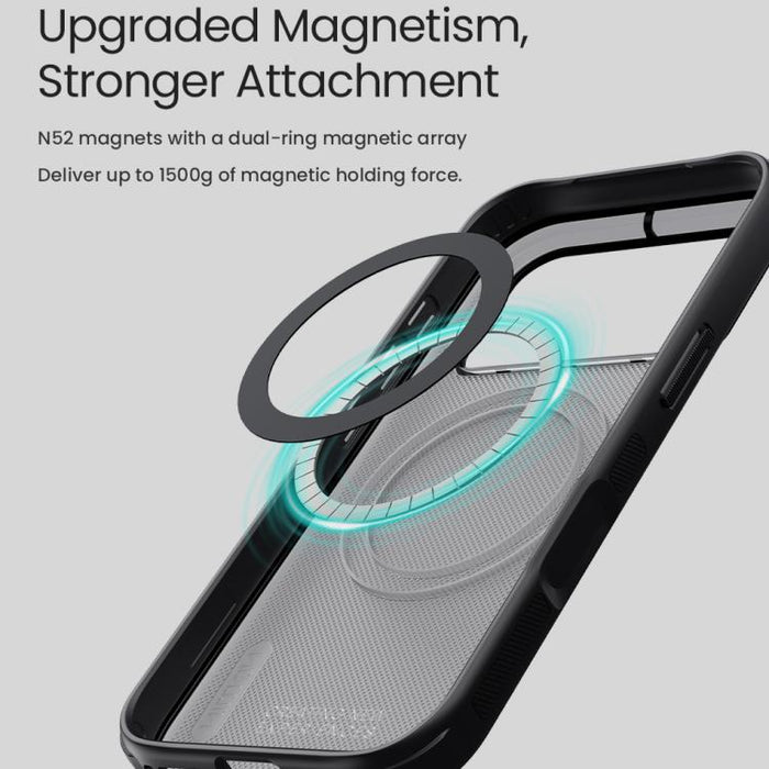 Funda magnética para teléfono Magsafe Frosted Shield Pro de NILLKIN, For iPhone 17e / 16e, For iPhone 17 Pro Max, For iPhone 17 Pro, For iPhone 17, For iPhone Air, For iPhone 16 Plus, For iPhone 16