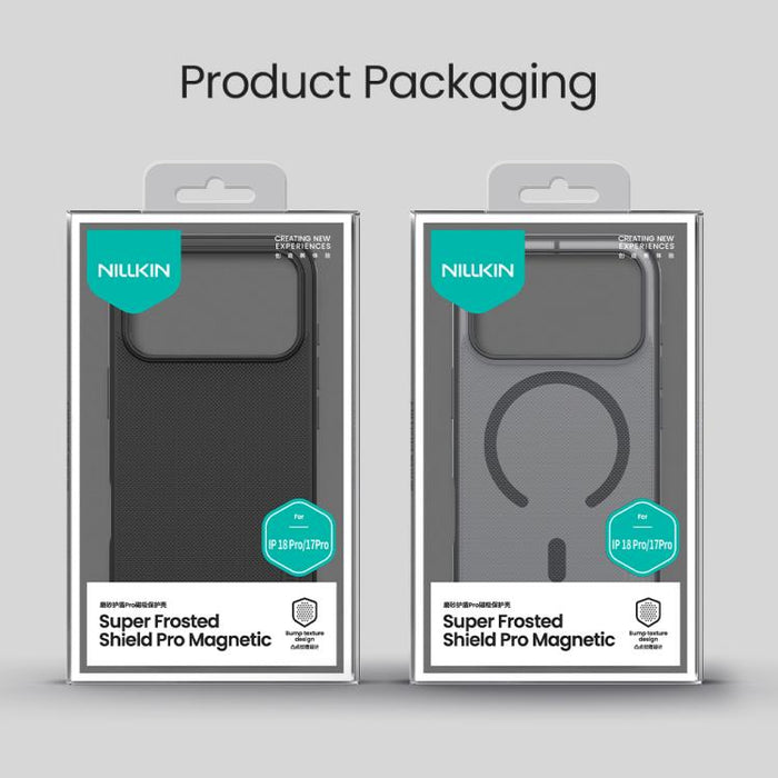 Funda magnética para teléfono Magsafe Frosted Shield Pro de NILLKIN, For iPhone 17e / 16e, For iPhone 17 Pro Max, For iPhone 17 Pro, For iPhone 17, For iPhone Air, For iPhone 16 Plus, For iPhone 16