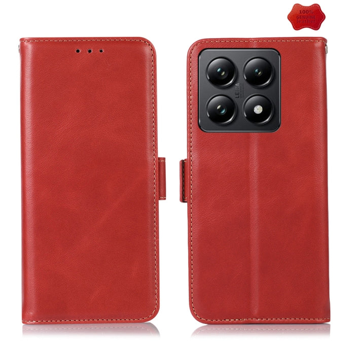 Funda para teléfono RFID de cuero genuino con textura de caballo loco magnético, For Xiaomi 17T Pro 5G, For Xiaomi 17T 5G, For Xiaomi 17 Pro, For Xiaomi 17, For Xiaomi 15T Pro 5G, For Xiaomi 15T 5G, For Xiaomi Poco X7 Pro, For Xiaomi 14T Pro           ...