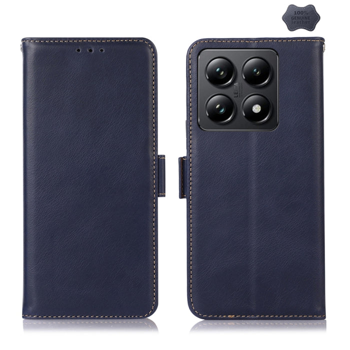 Funda para teléfono RFID de cuero genuino con textura de caballo loco magnético, For Xiaomi 17T Pro 5G, For Xiaomi 17T 5G, For Xiaomi 17 Pro, For Xiaomi 17, For Xiaomi 15T Pro 5G, For Xiaomi 15T 5G, For Xiaomi Poco X7 Pro, For Xiaomi 14T Pro           ...